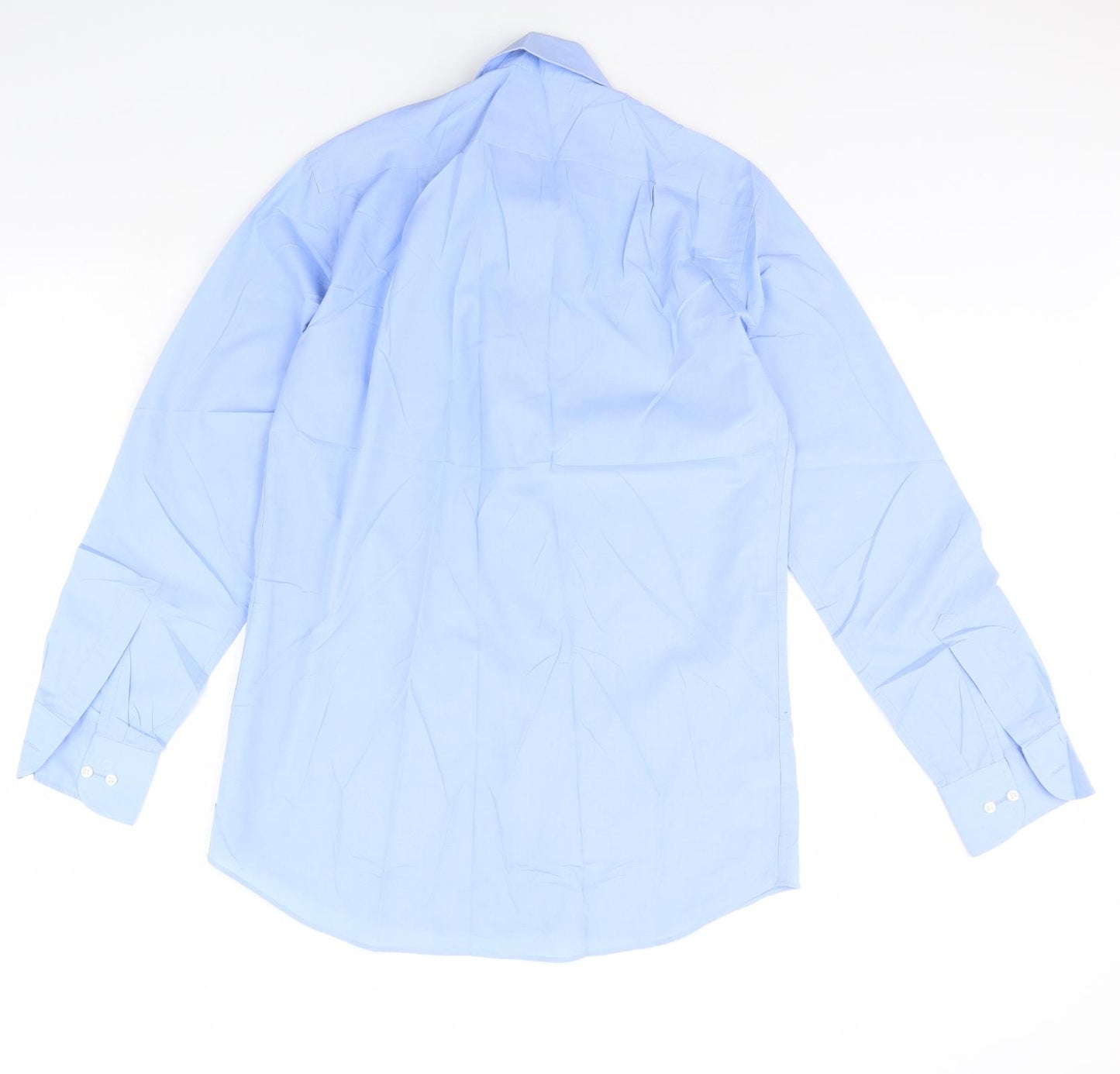 m&s Mens Blue    Dress Shirt Size 15