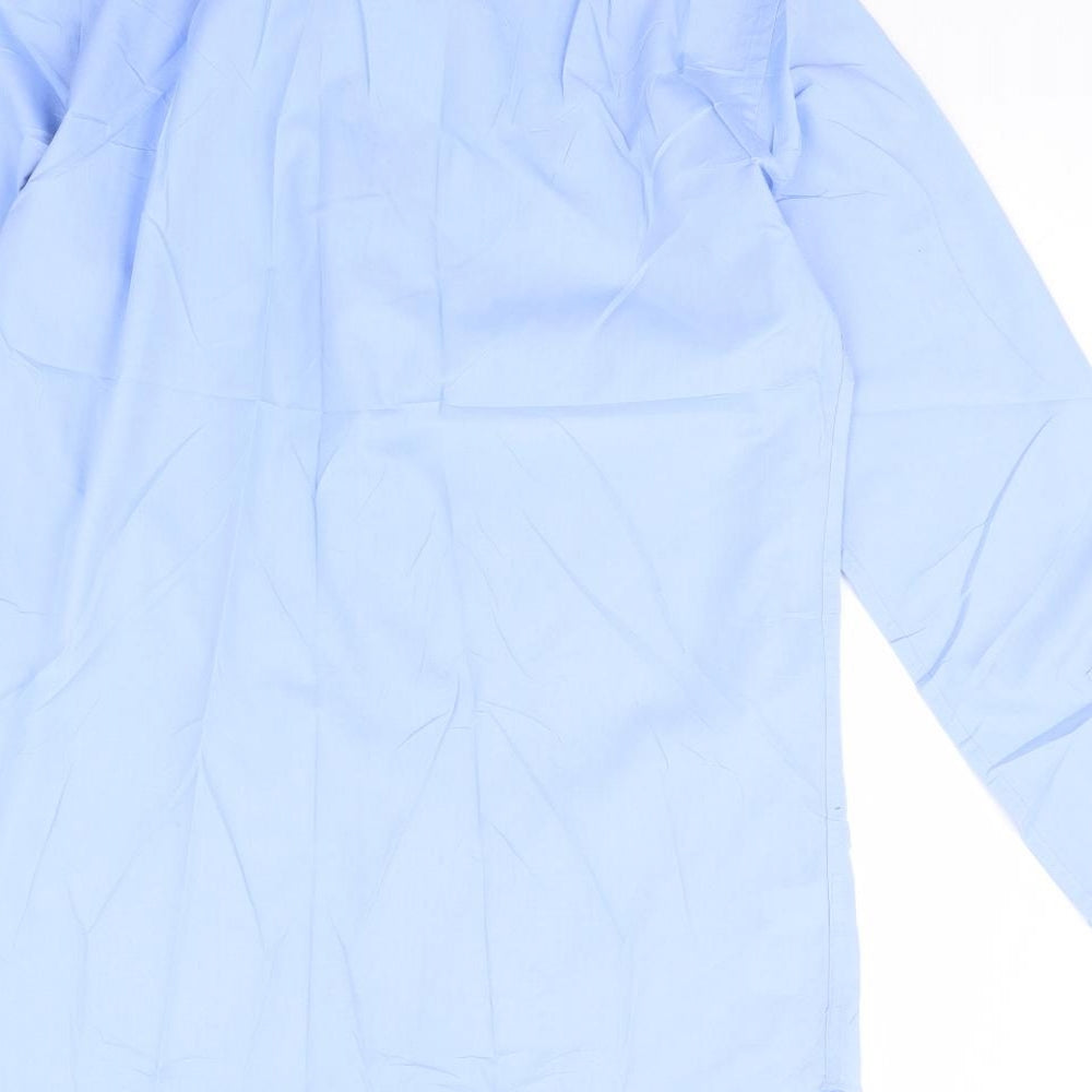 m&s Mens Blue    Dress Shirt Size 15
