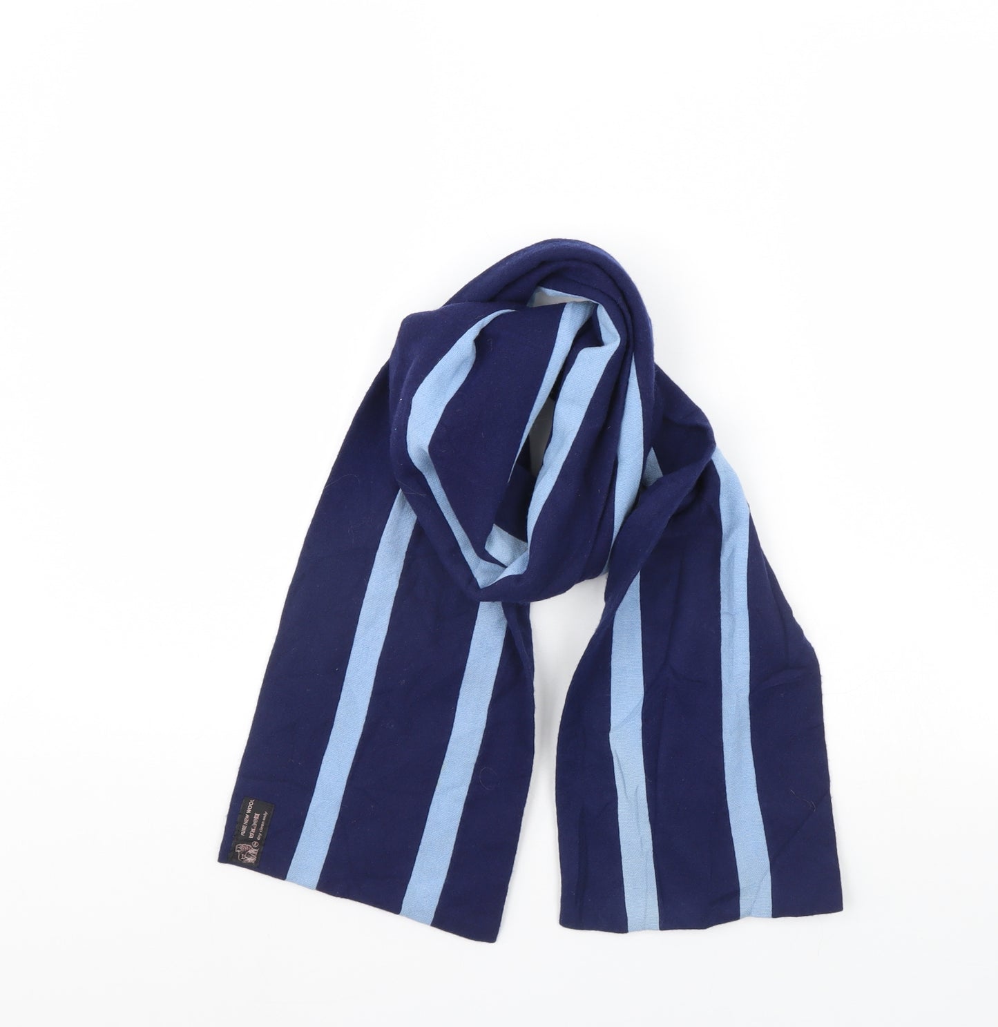 Preworn Womens Blue Striped   Scarf