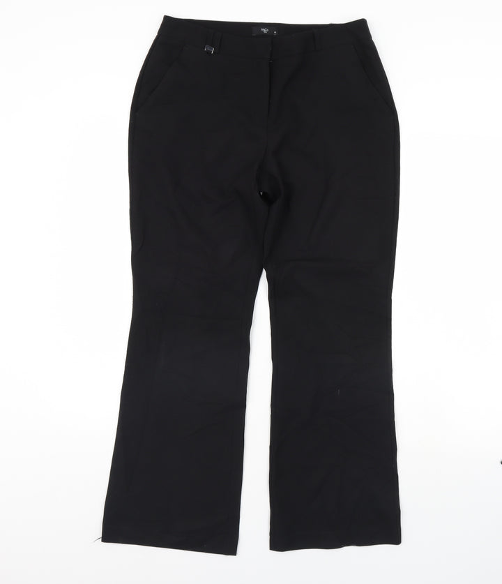 M&Co Womens Black Dress Pants Trousers Size 10 L30 in