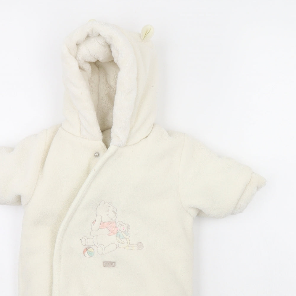George Girls White   Babygrow One-Piece Size 0-3 Months  - Disney