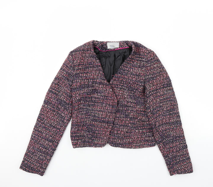 H&M Womens Pink   Jacket  Size 8  - Shoulder Pads