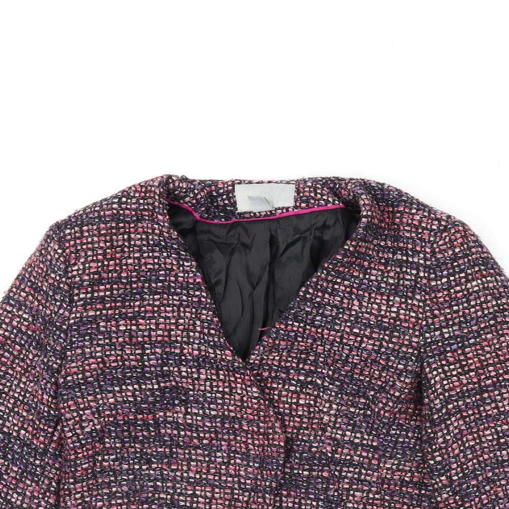 H&M Womens Pink   Jacket  Size 8  - Shoulder Pads