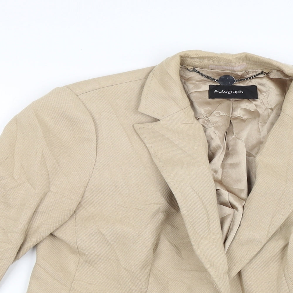 Autograph Womens Beige   Jacket Blazer Size 12