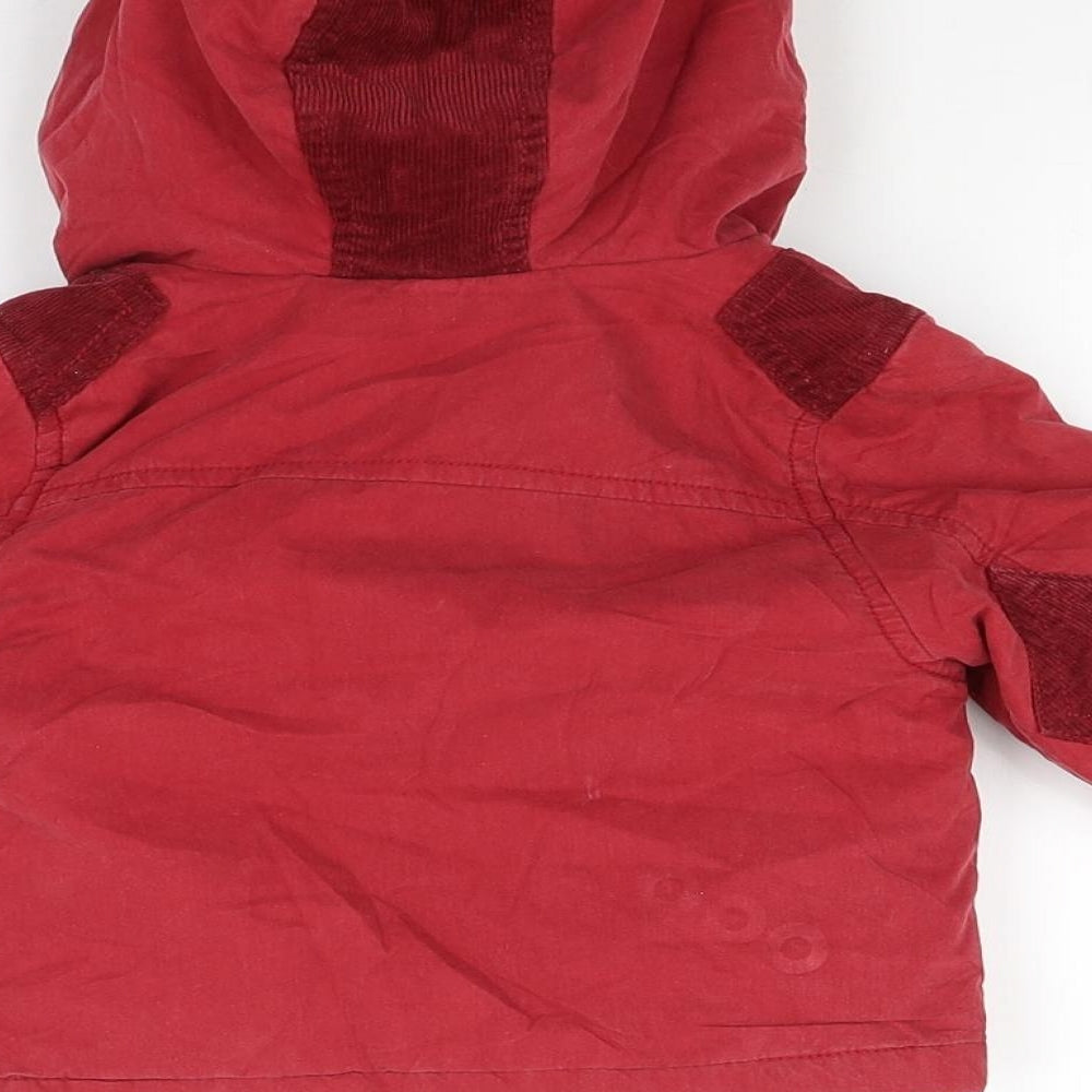 Zara Baby Red   Basic Coat Coat Size 6-9 Months