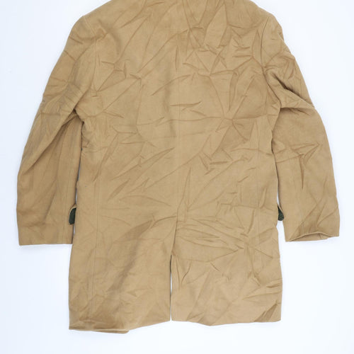 Duffer of St. George Mens Beige   Overcoat Coat Size M