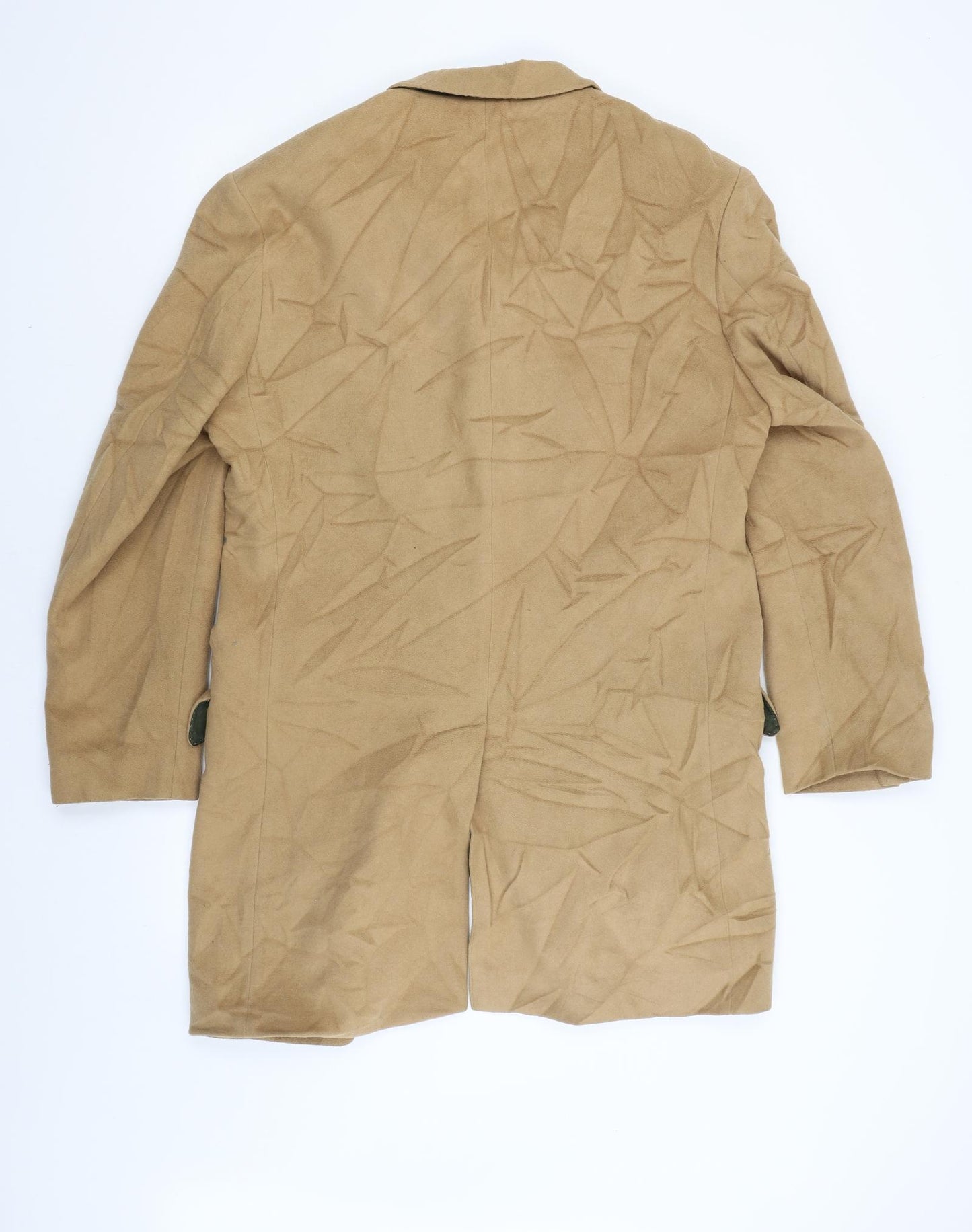 Duffer of St. George Mens Beige   Overcoat Coat Size M