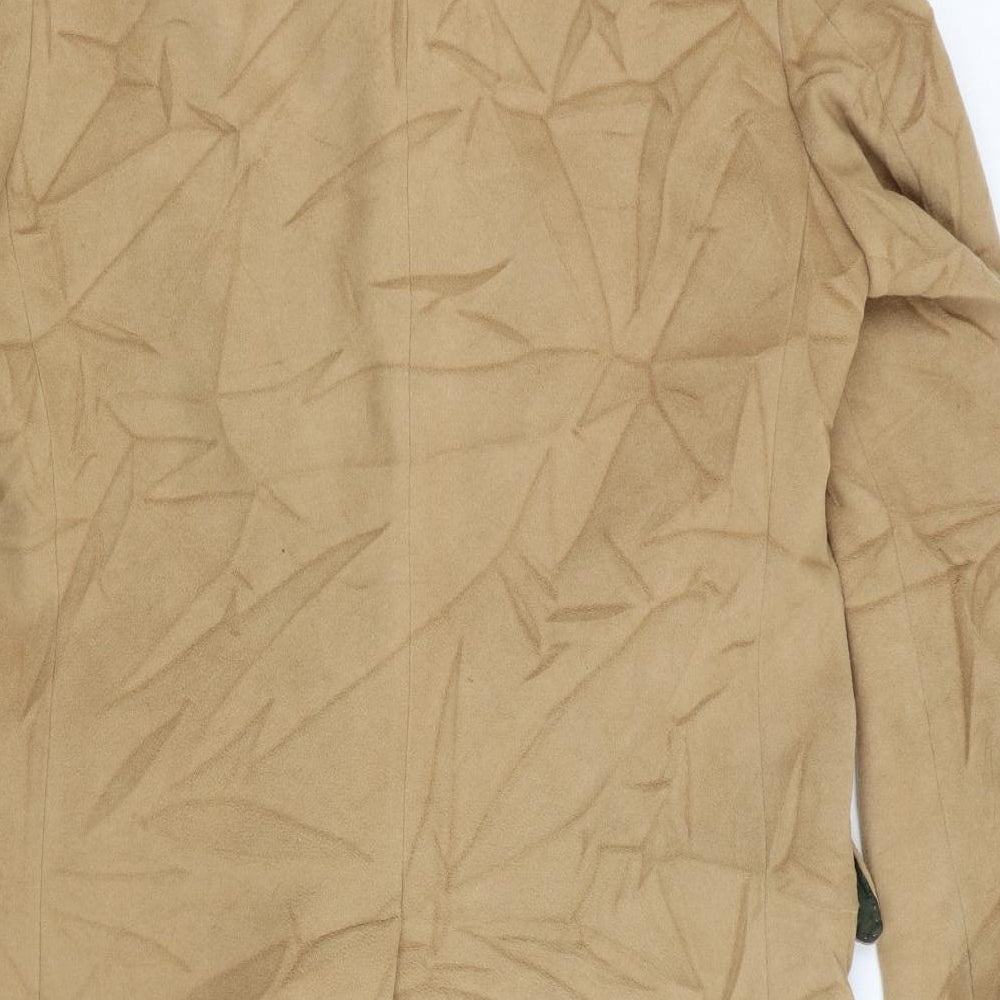 Duffer of St. George Mens Beige   Overcoat Coat Size M