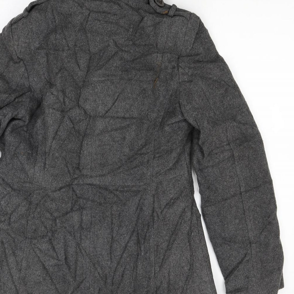 NEXT Womens Grey   Overcoat Coat Size 12