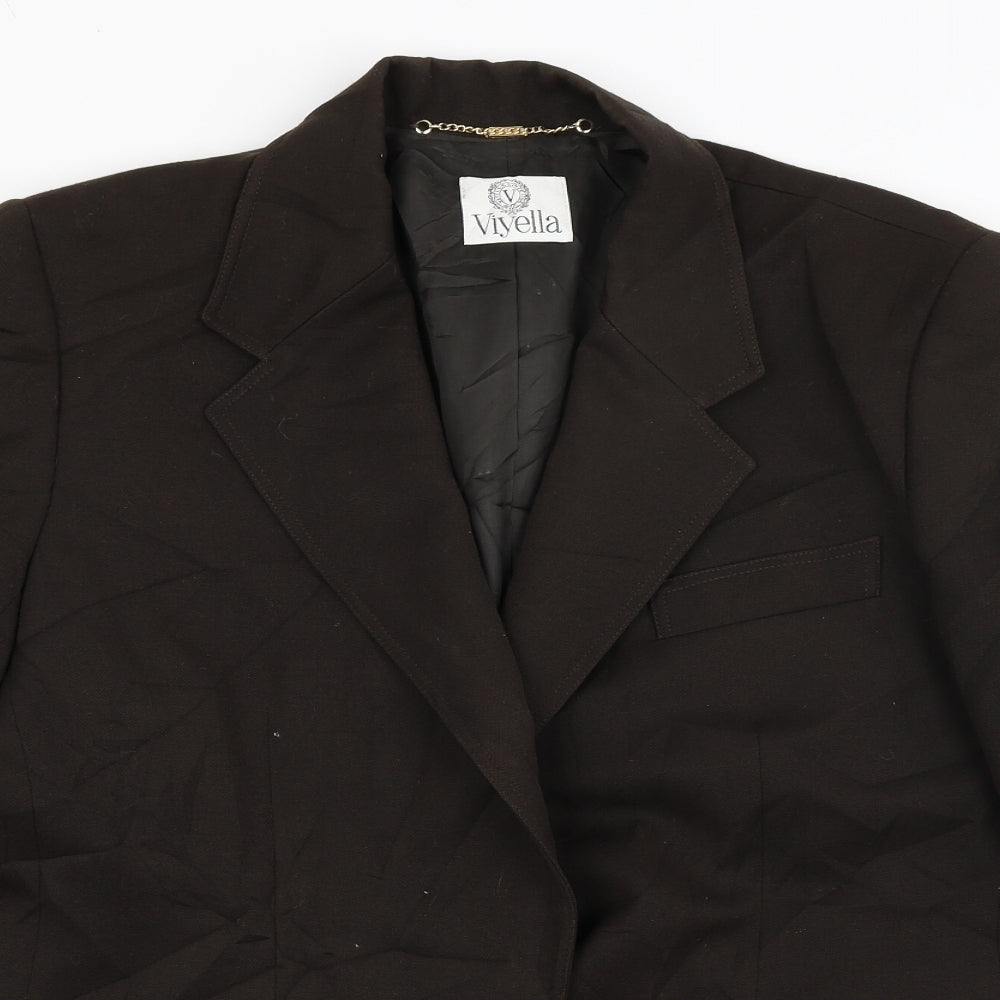 Viyella Womens Brown   Jacket Blazer Size 14