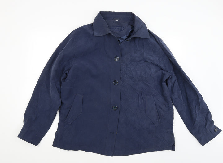 Charlotte James Womens Blue Jacket Coat Size 18