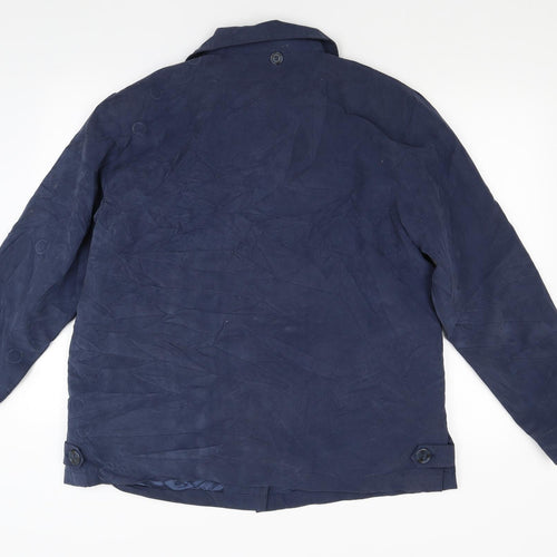 Charlotte James Womens Blue   Jacket Coat Size 18