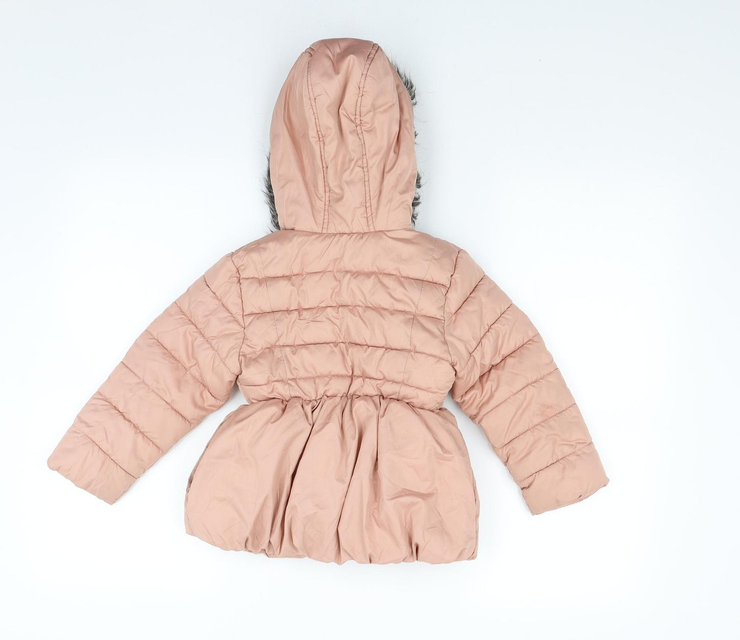 NEXT Girls Beige   Puffer Jacket Coat Size 3-4 Years