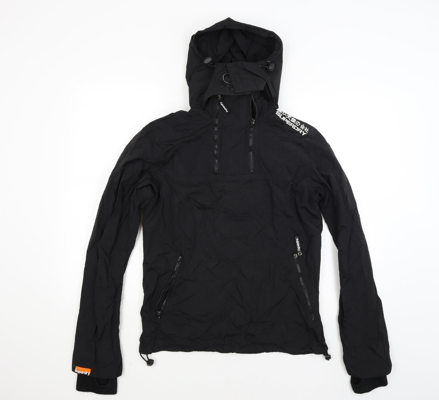 Superdry Mens Black   Windbreaker Coat Size M