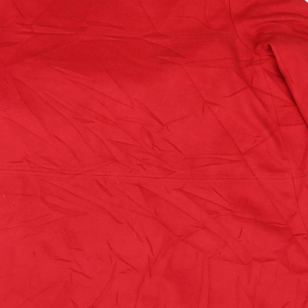 HEINE Womens Red   Overcoat Coat Size 18