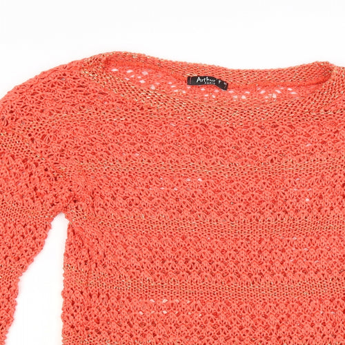 Arthur Womens Red   Tunic Jumper Size M