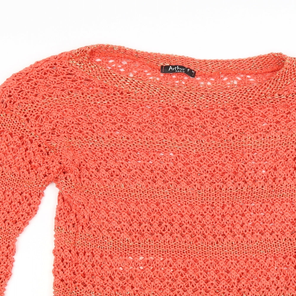 Arthur Womens Red   Tunic Jumper Size M