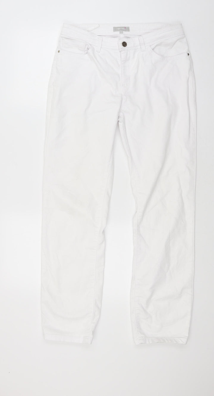 peruna Womens White  Denim Skinny Jeans Size 10 L27 in