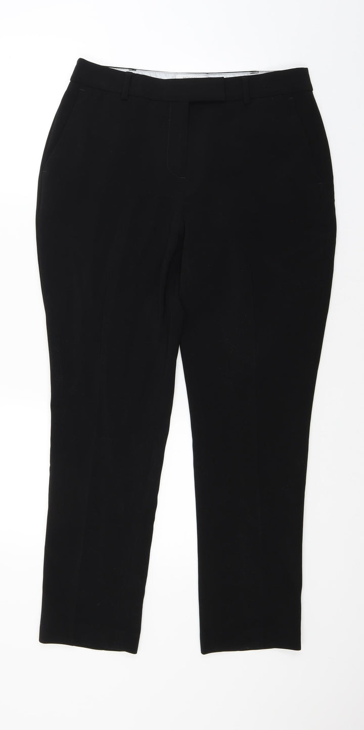 Principles Womens Black Trousers Size 12 L26 in
