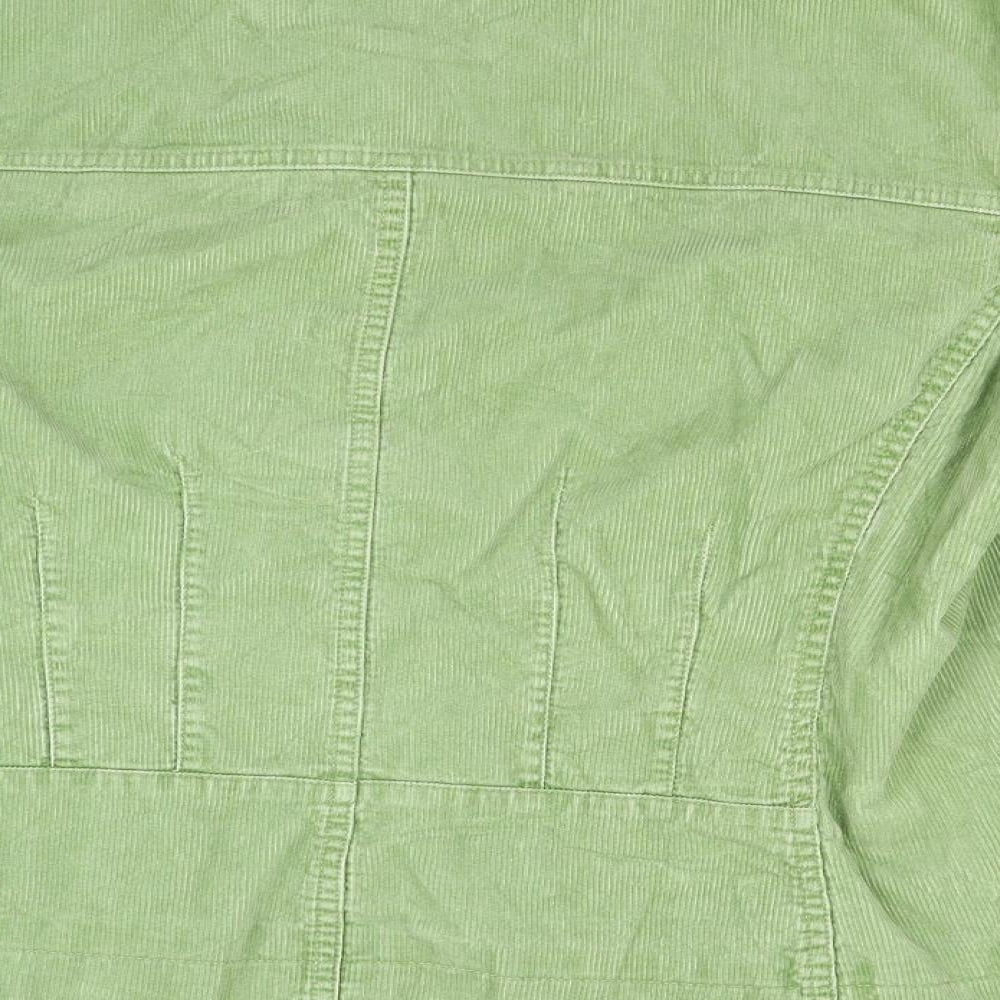 Boden Womens Green  Corduroy Jacket Coat Size 18