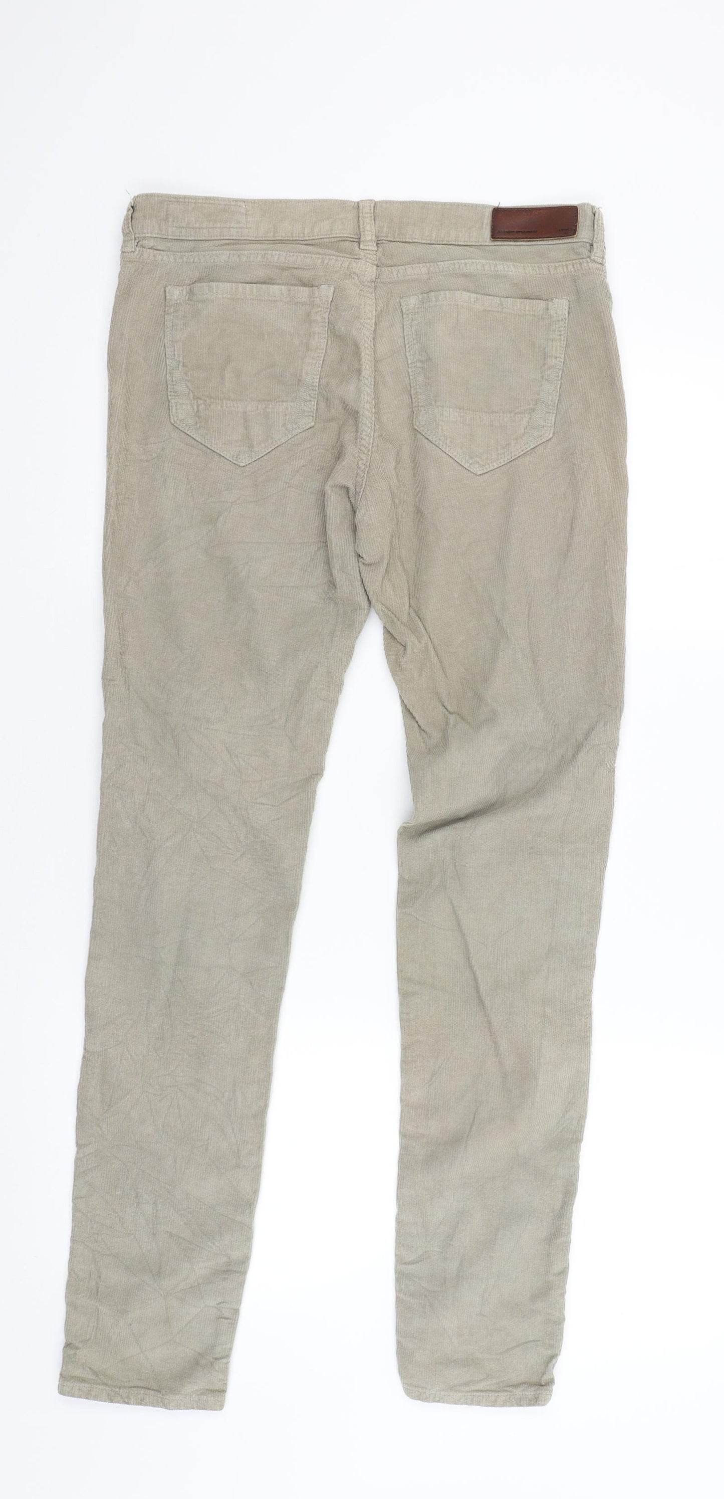AllSaints Womens Beige  Corduroy Skinny Jeans Size 30 L32 in