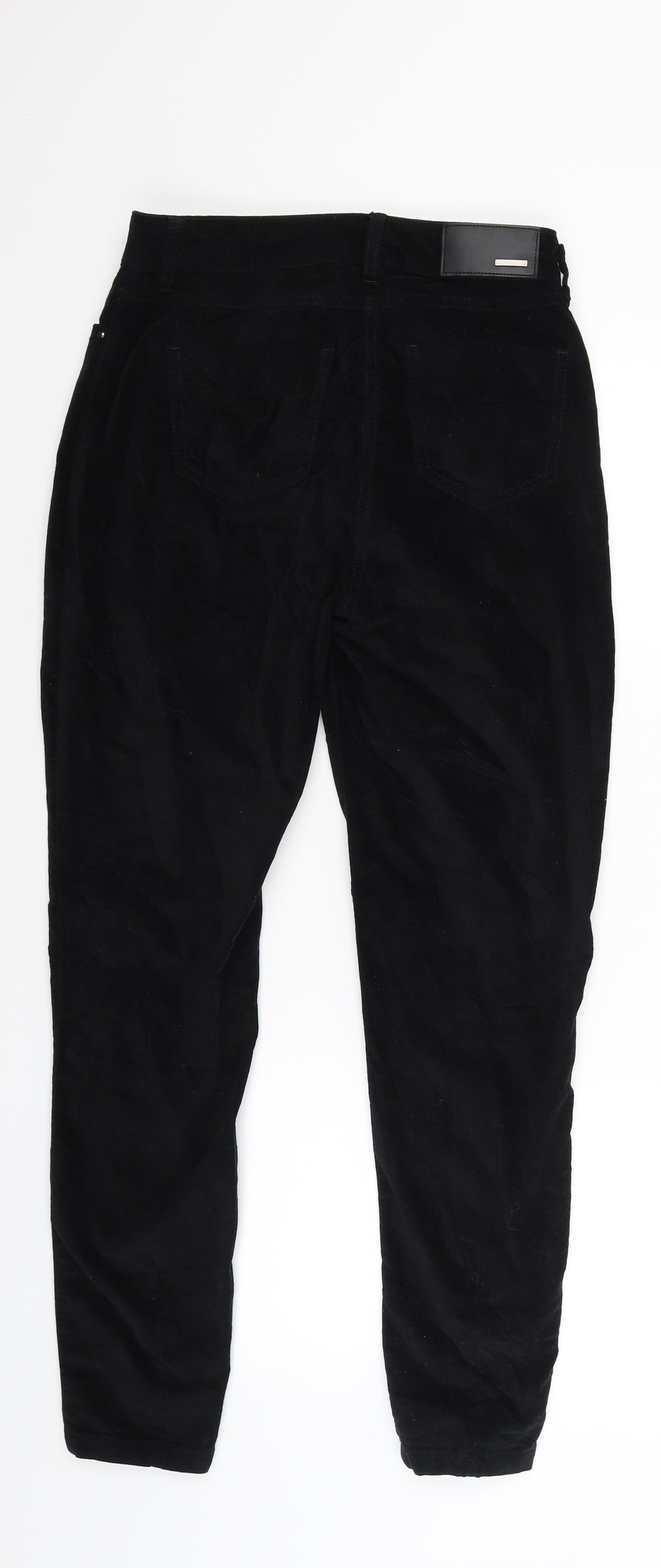 Coast Womens Black  Velour Skinny Jeans Size 8 L25 in