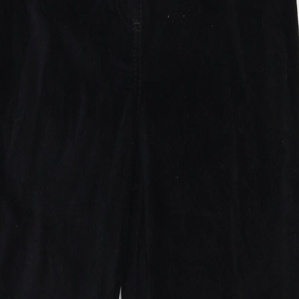 Coast Womens Black  Velour Skinny Jeans Size 8 L25 in