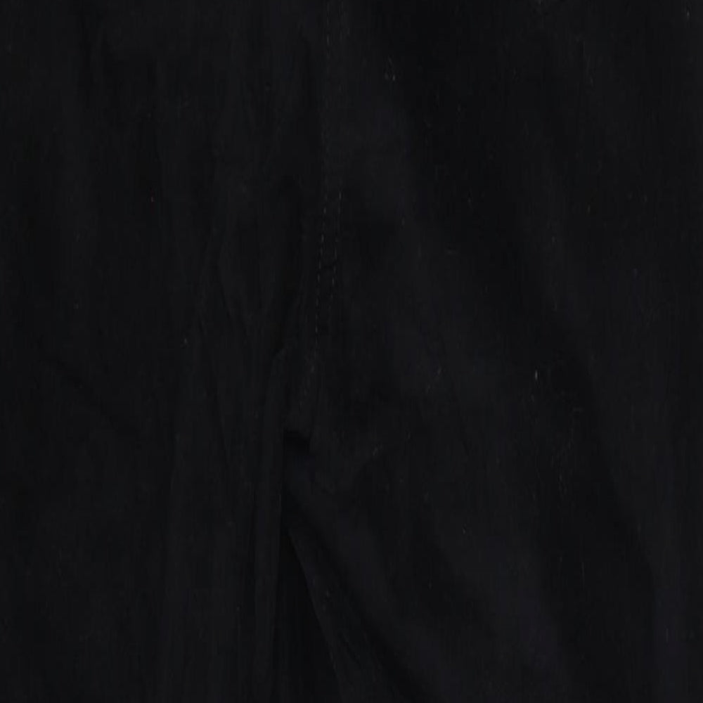 Coast Womens Black  Velour Skinny Jeans Size 8 L25 in