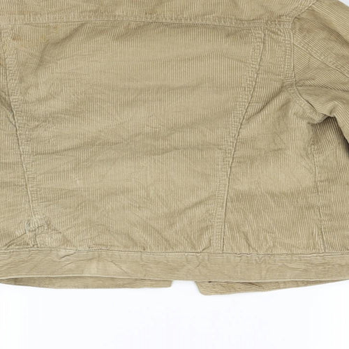 Per Una Womens Beige  Corduroy Jacket Coat Size 8