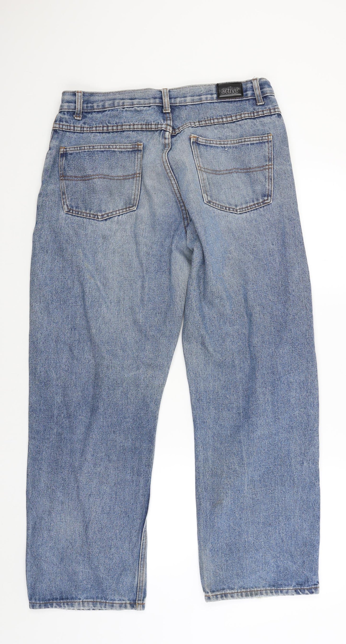 Active Mens Blue  Denim Straight Jeans Size 34 in L28 in