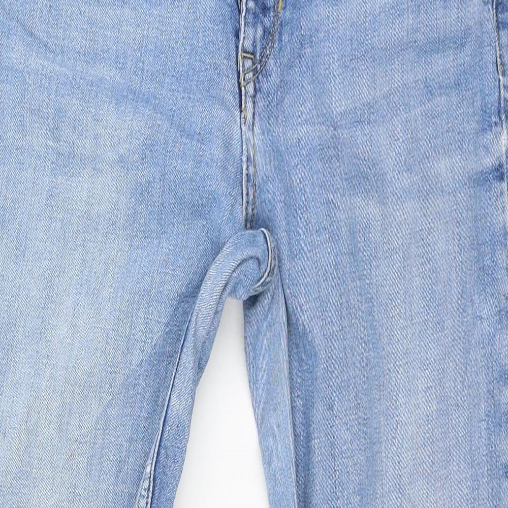 New Look Womens Blue  Denim Straight Jeans Size 30 in L25 in