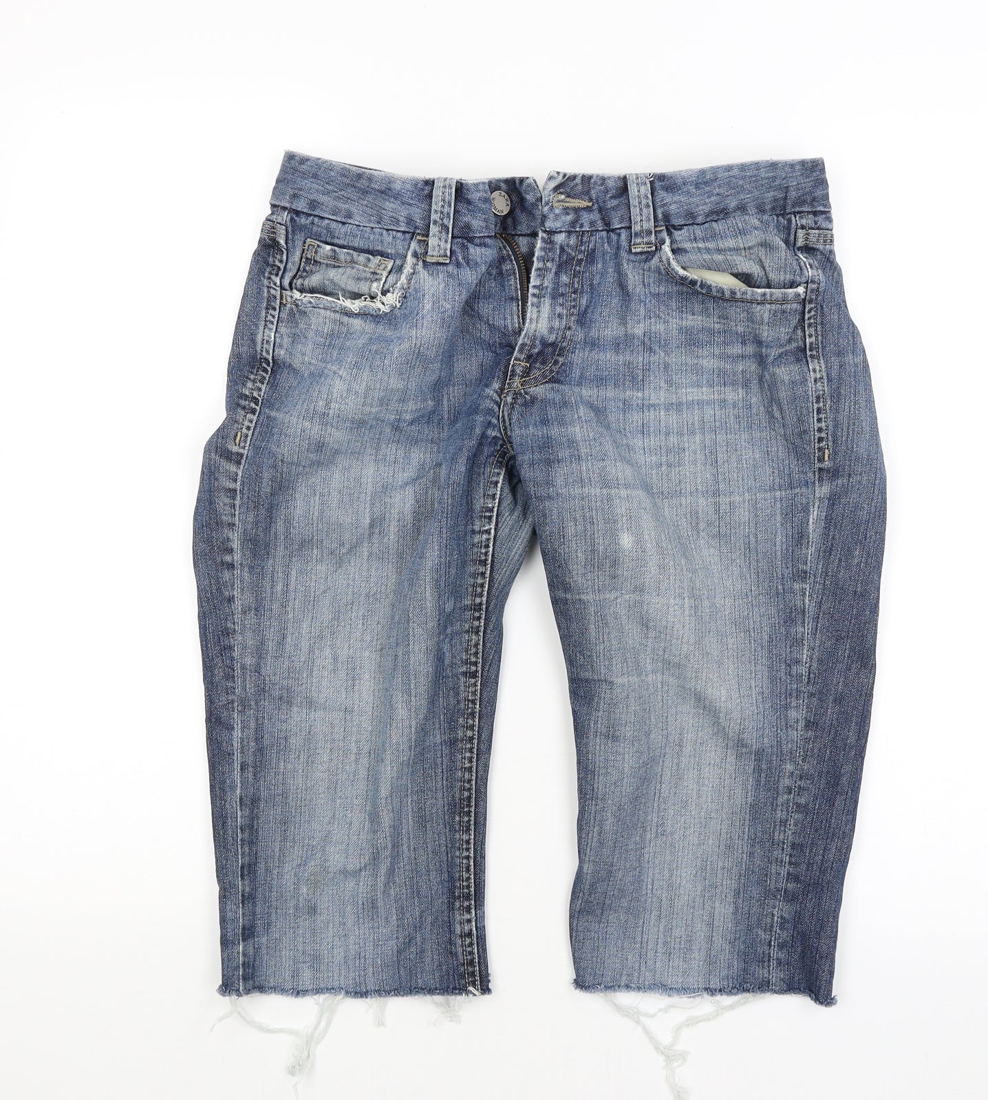 Zara Womens Blue   Bermuda Shorts Size 12