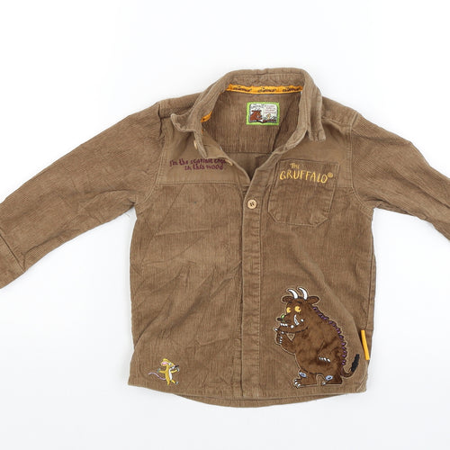 The Gruffalo Boys Brown  Corduroy Basic Button-Up Size 2-3 Years  - The Gruffalo