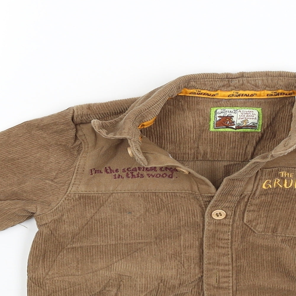 The Gruffalo Boys Brown  Corduroy Basic Button-Up Size 2-3 Years  - The Gruffalo