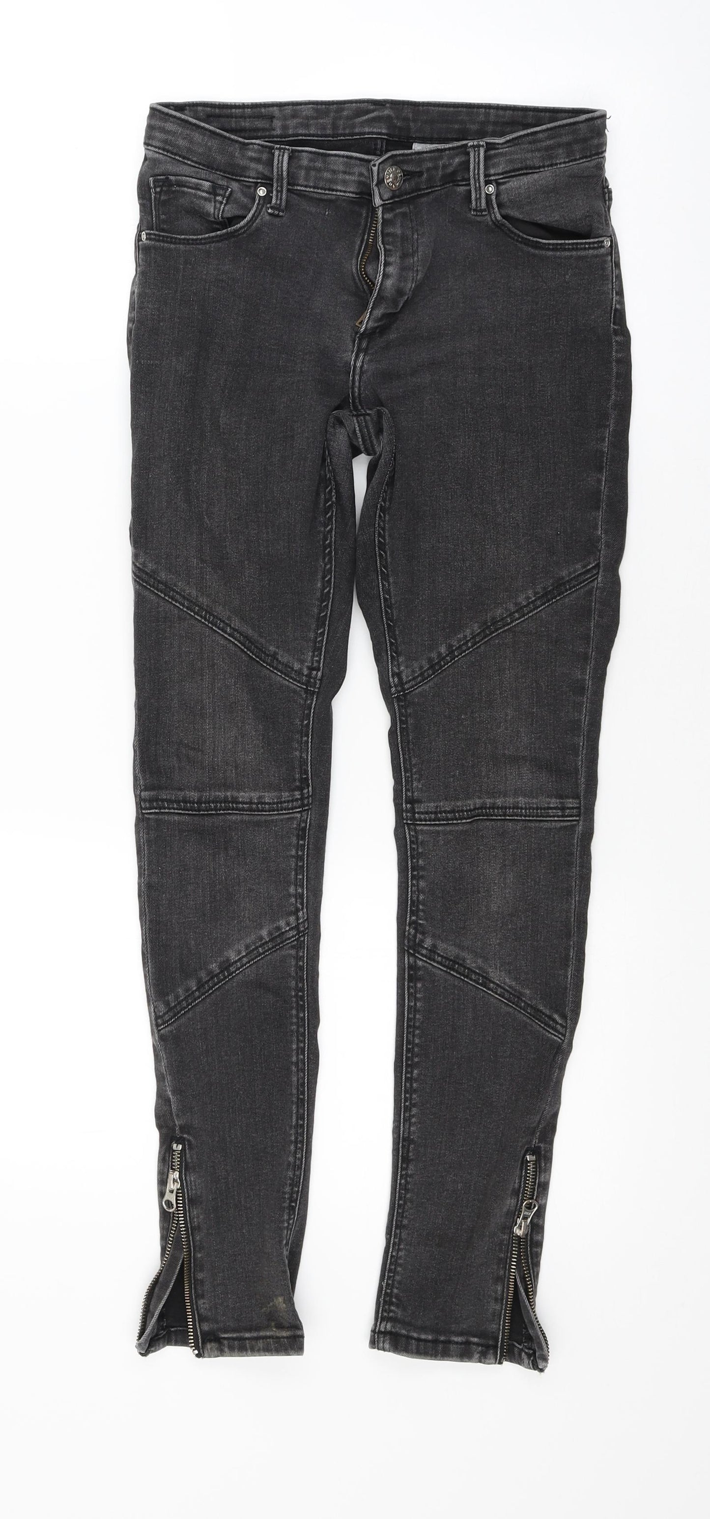 H&M Girls Black  Denim Skinny Jeans Size 11-12 Years
