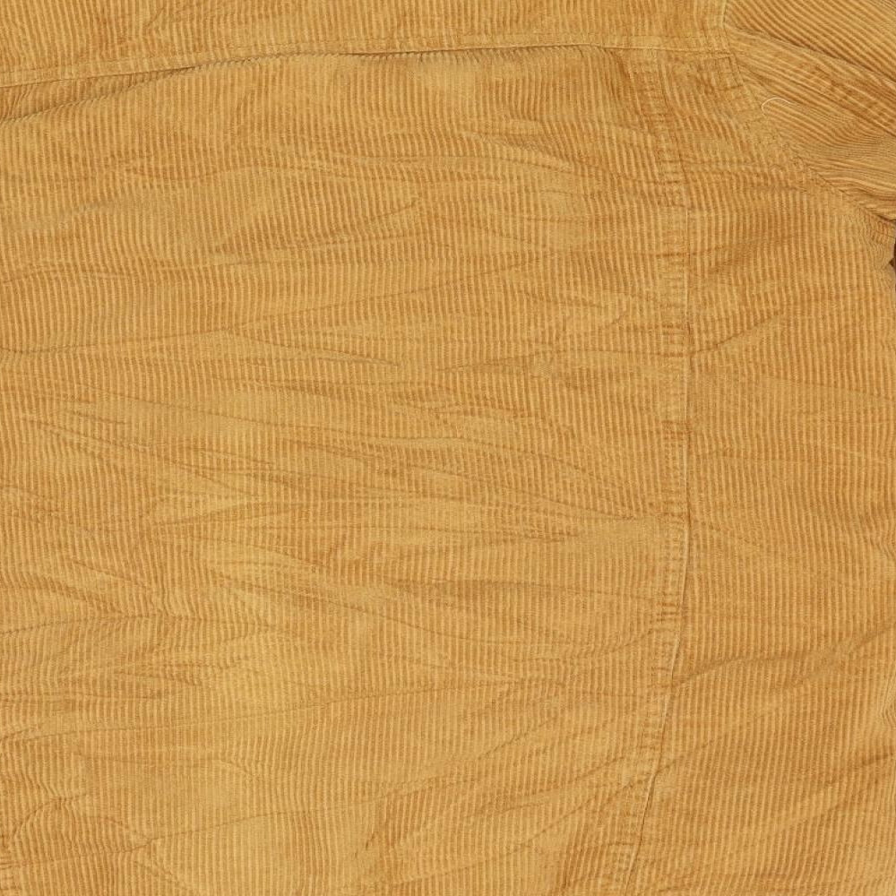 Primark Womens Yellow  Corduroy Jacket Coat Size 12