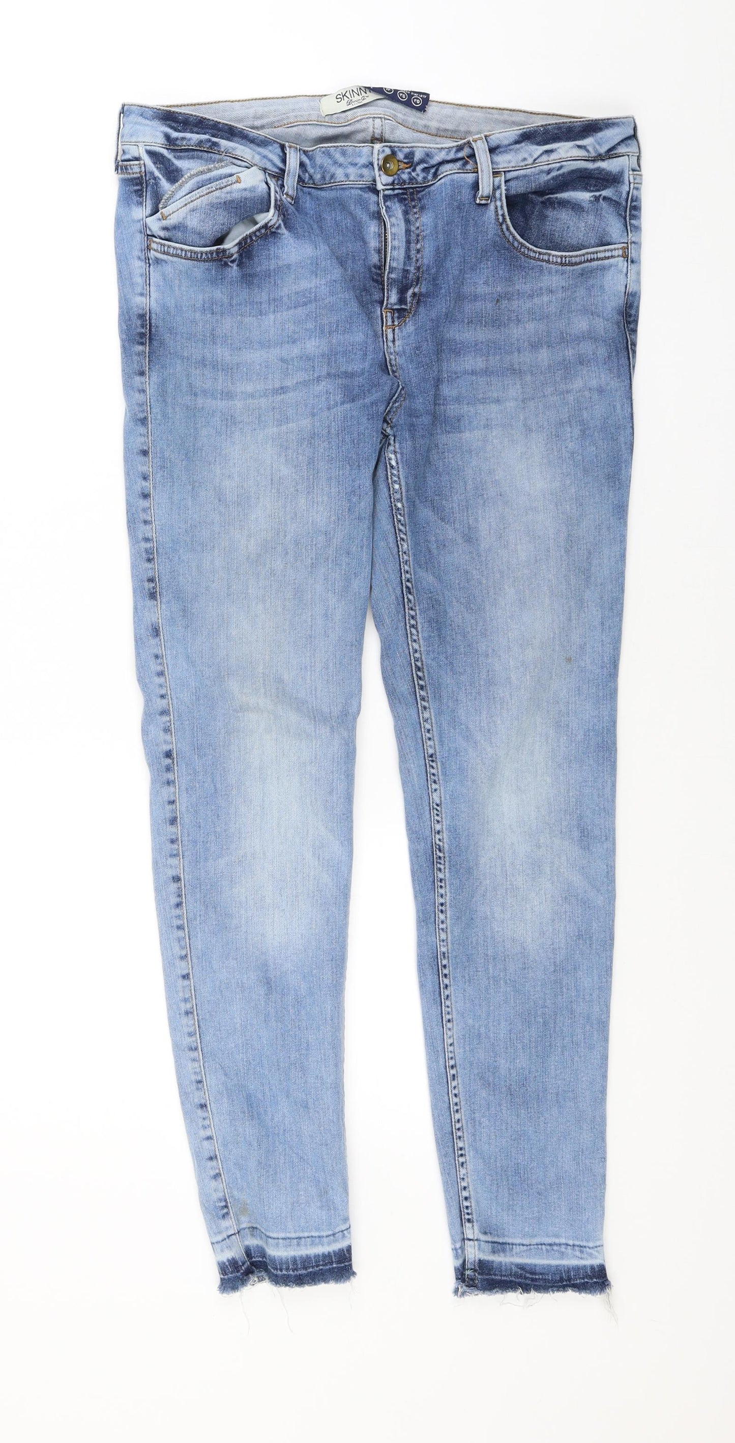 prmark Womens Blue  Denim Skinny Jeans Size 14 L26 in