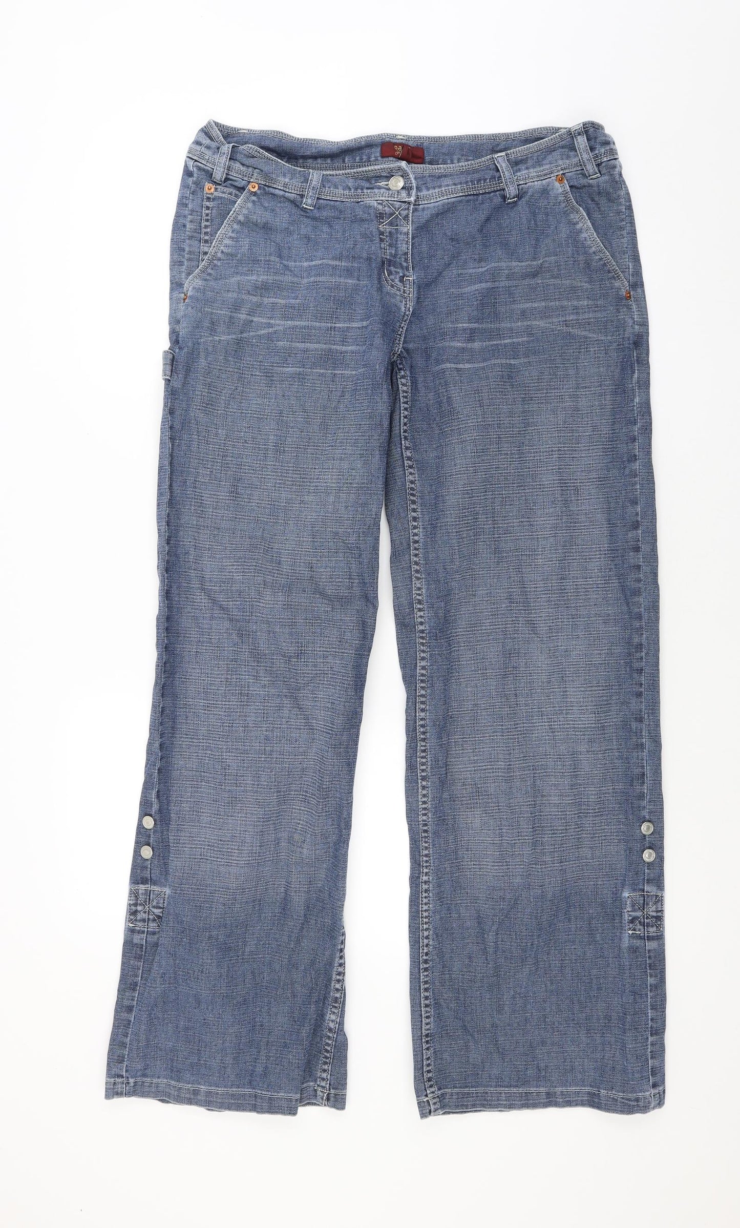 Oasis Womens Blue  Denim Bootcut Jeans Size 16 L29 in