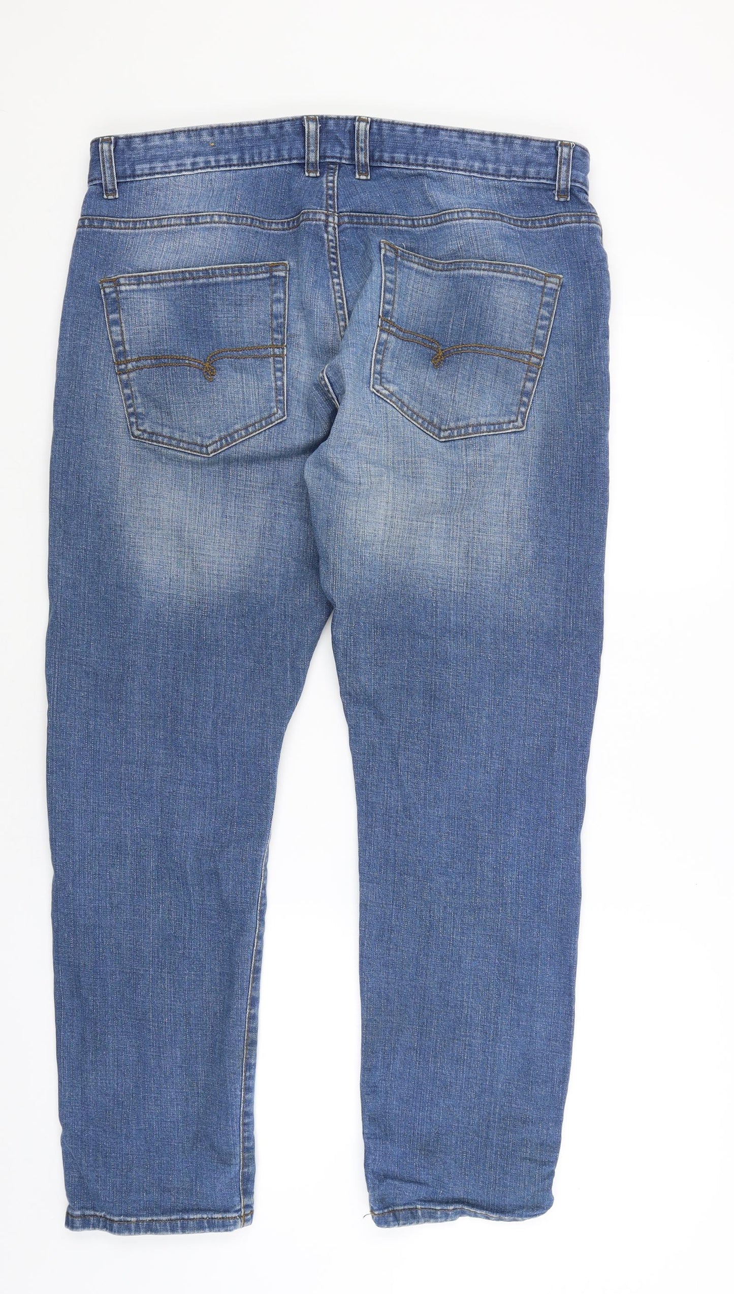NEXT Mens Blue  Denim Straight Jeans Size 36 L28 in