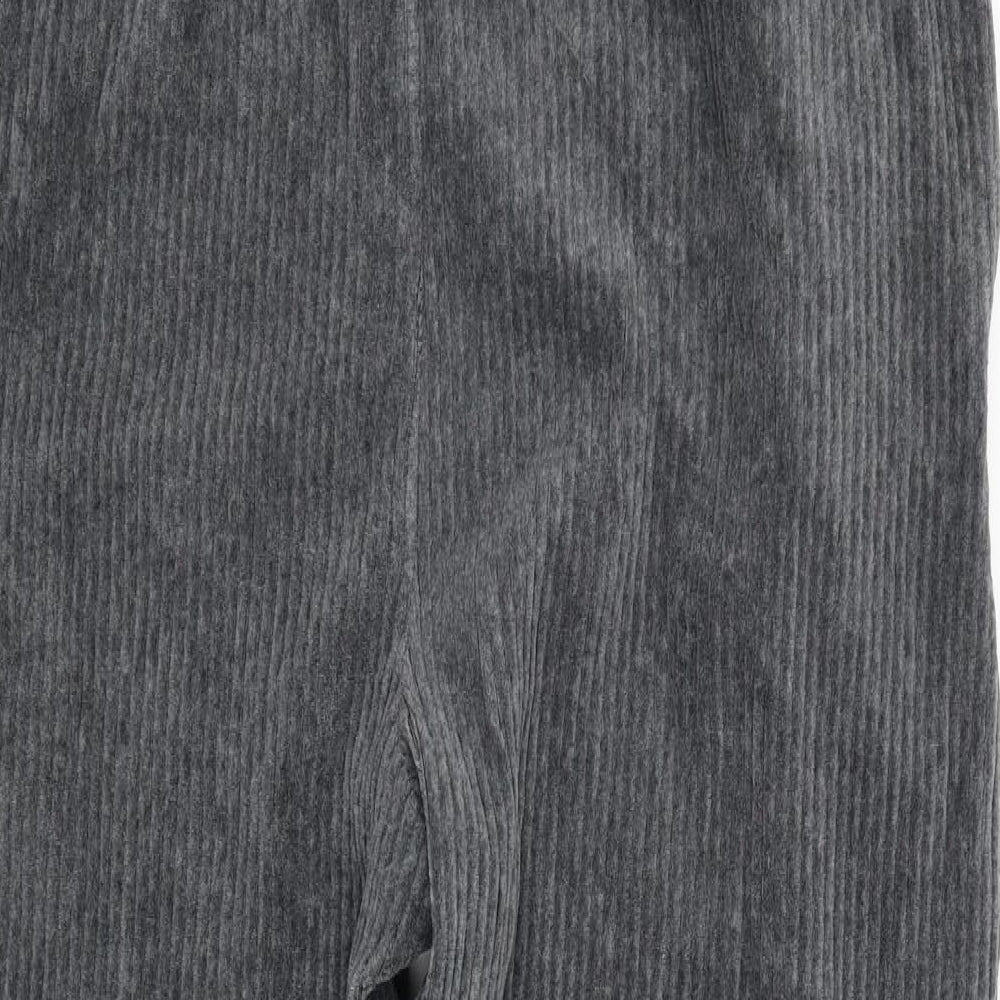 Nutmeg Womens Grey  Corduroy Jogger Trousers Size 20 L27 in