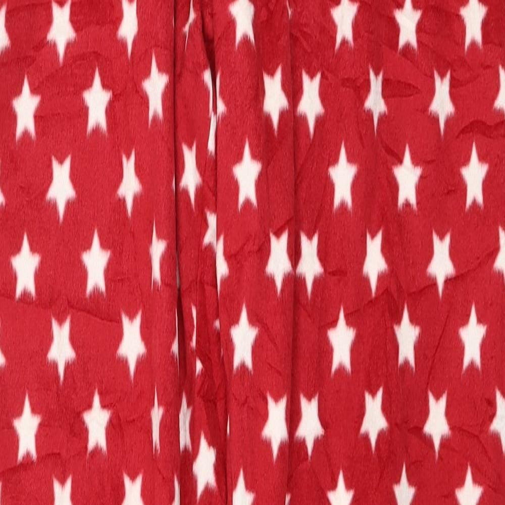 Marks and Spencer Womens Red  Fleece Jogger Trousers Size 14 L26 in - Lounge wear