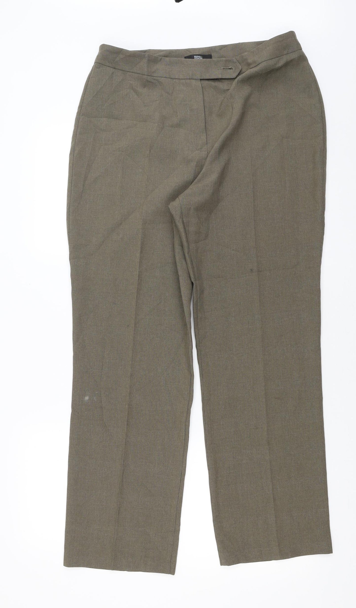 Marks and Spencer Womens Brown   Trousers  Size 14 L27 in