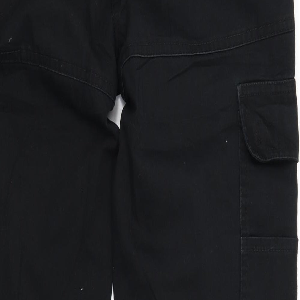 Dimentions Womens Black   Cargo Trousers Size 12 L29 in