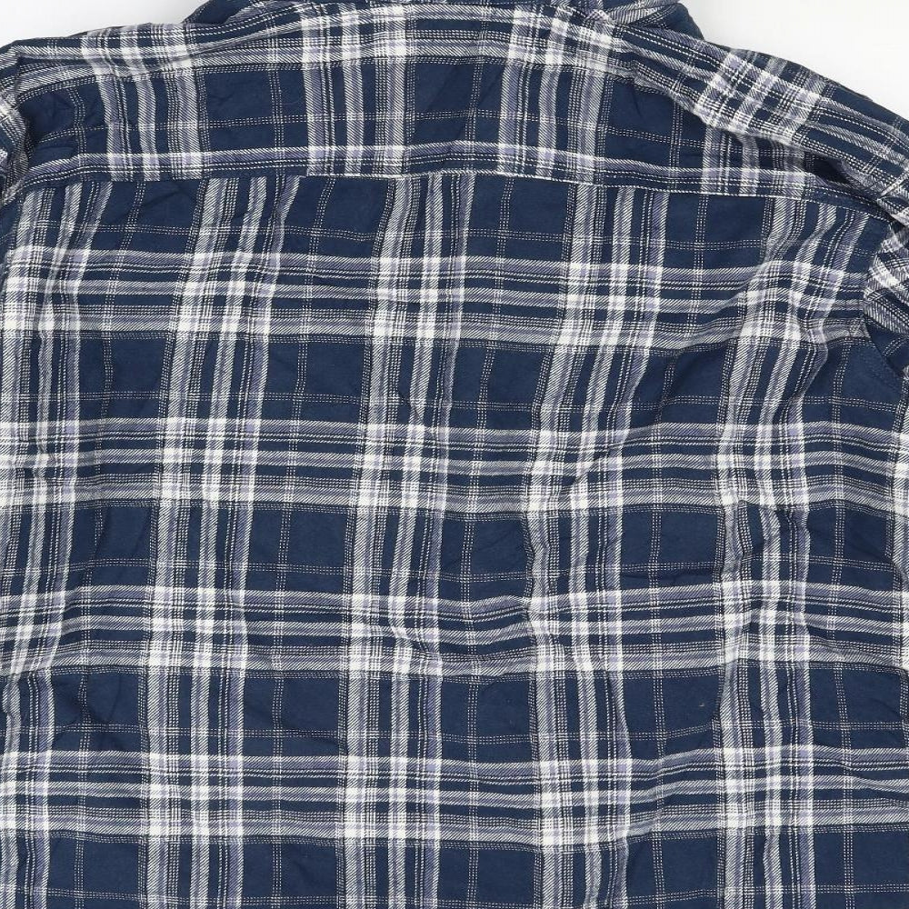 F&F Mens Blue Check  Jacket Coat Size 3XL
