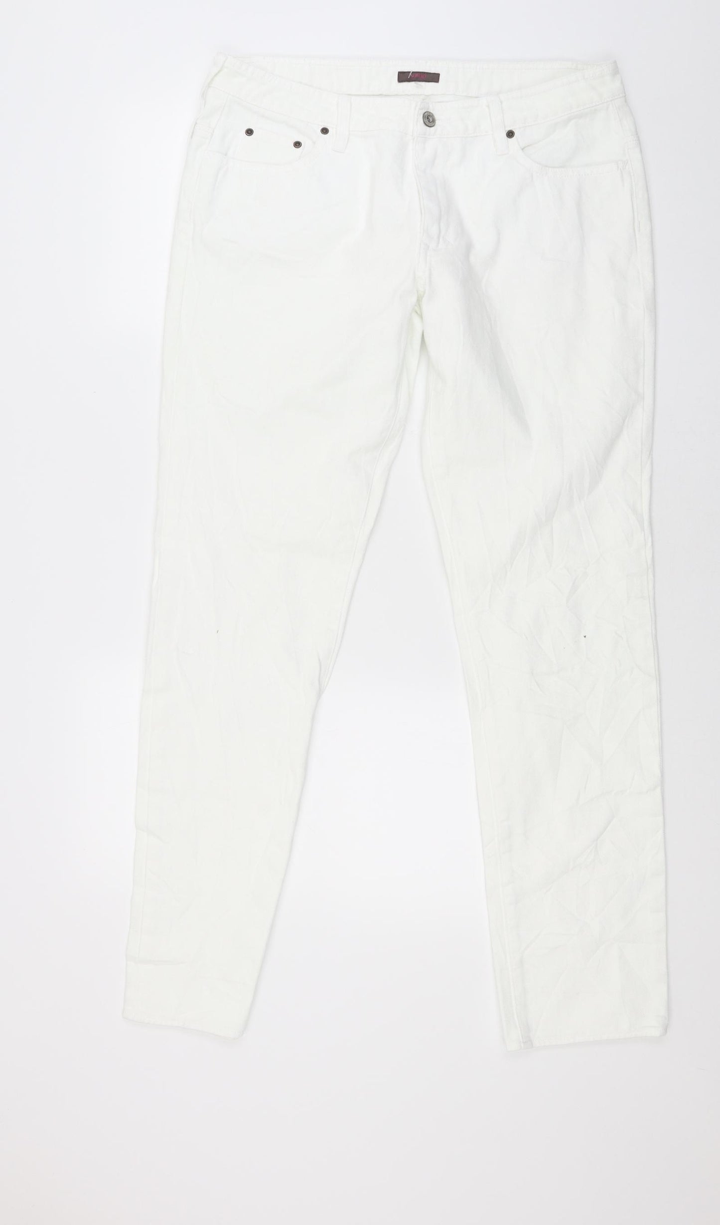 Wrap Womens White  Denim Skinny Jeans Size 34 in L30 in
