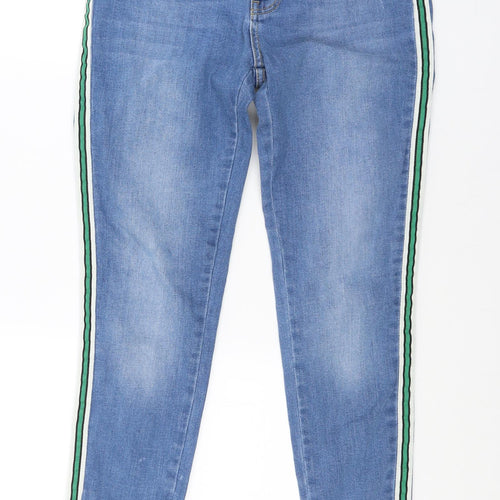 Zara Womens Blue  Denim Skinny Jeans Size 12 L25 in
