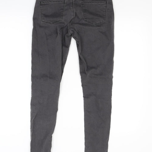 Topshop Womens Grey  Denim Skinny Jeans Size 28 in L30 in