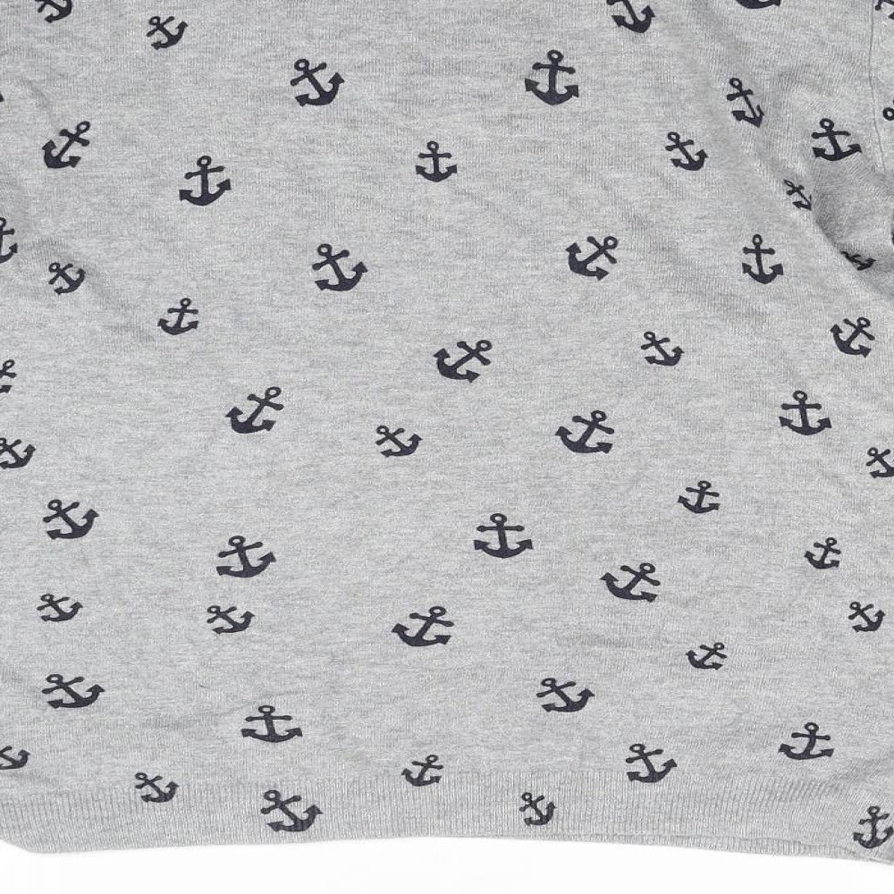 Marks and Spencer Womens Grey  Knit Pullover Jumper Size 16  - Anchor