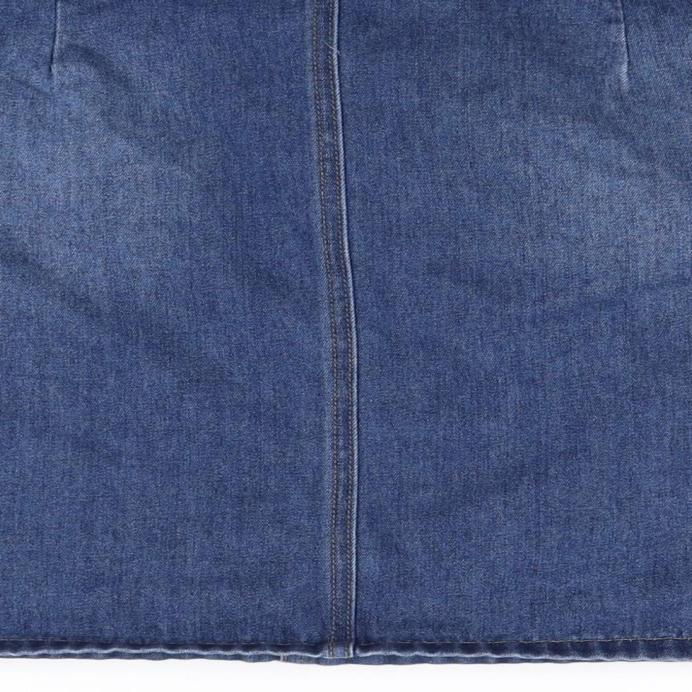 Nutmeg Womens Blue  Denim Mini Skirt Size 14