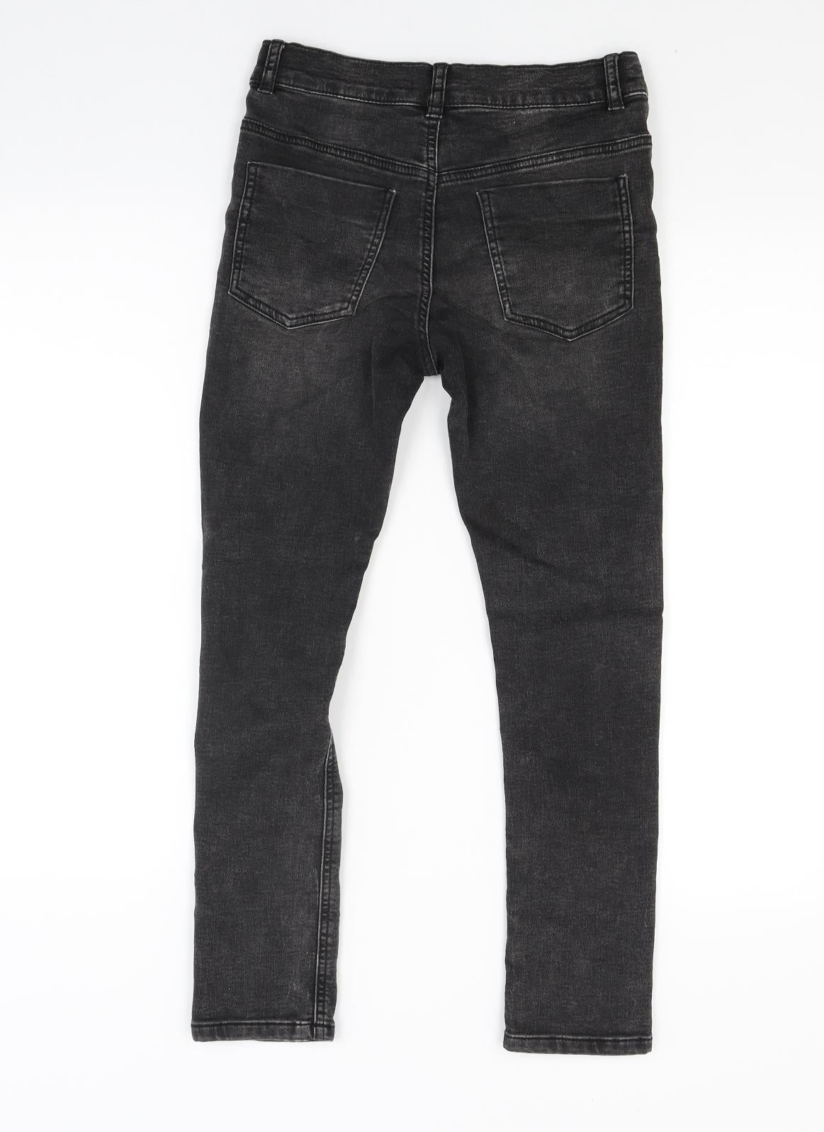 Marks and Spencer Boys Black  Denim Skinny Jeans Size 10-11 Years